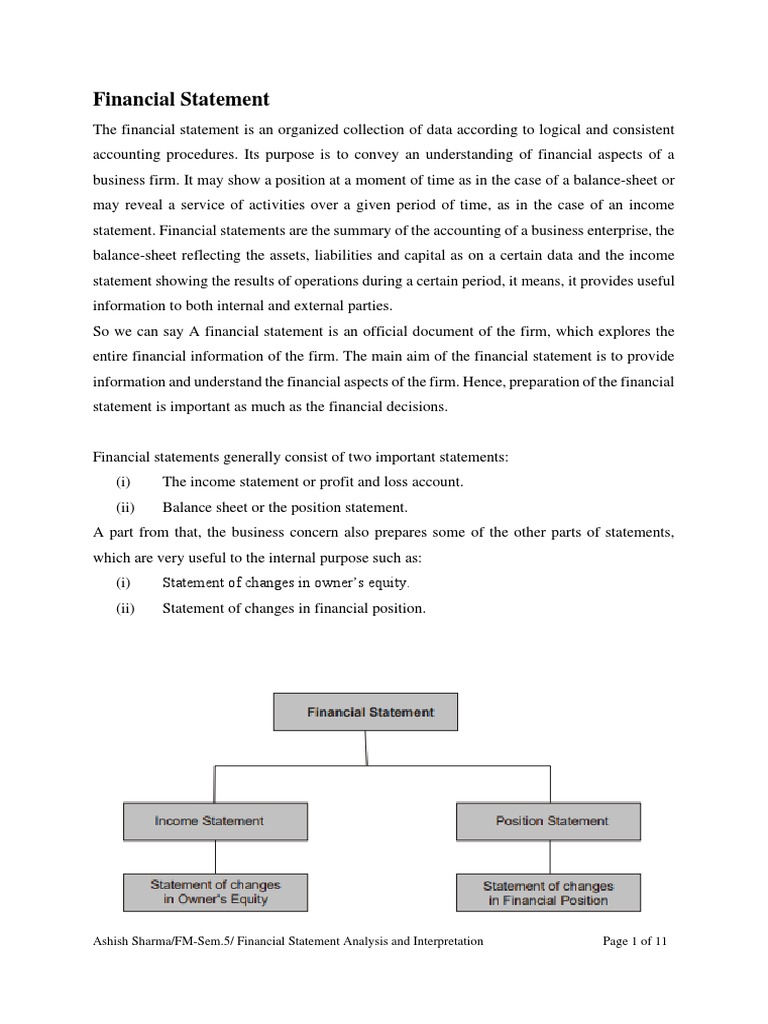 Financial Statement Pdf Income Statement Balance Sheet