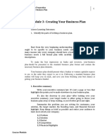 W3 - Creating Your Business Plan - MODULE PDF