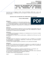 TEMA 2 El Estatuto de Autonomía Del Principado