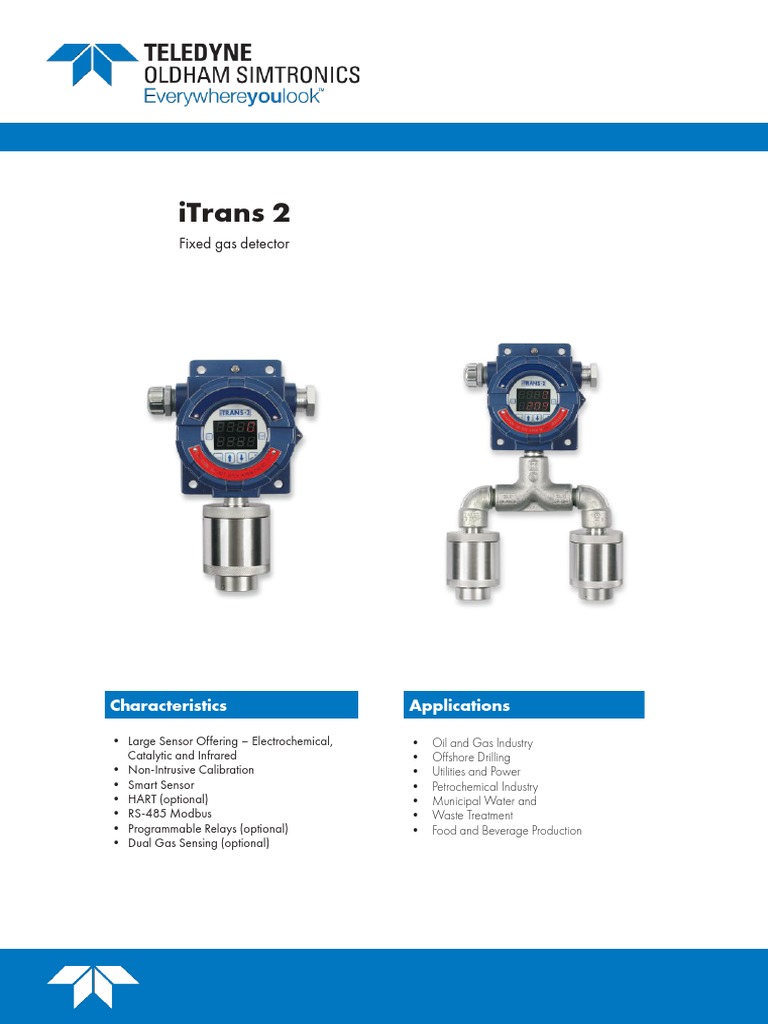 iTrans 2 Gas Detector Overview | PDF | Equipment | Tools