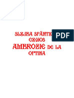 10 Octombrie Slujba Și Acatistul Sfântului Cuvios Ambrozie de La Optina