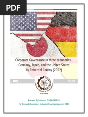 Reading CG Japan, Germany, USA | PDF | Banks | Corporate