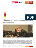 Un Hombre Va A Prisión Por Intentar Robar Un Par de Zapatillas - El Diario de La Pampa