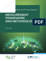 Sustainable Banking Measurement Framework and methodology