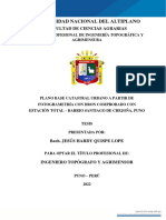 Plano catastral urbano con dron y estación total Puno