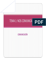 TEMA 1. 1º ESO. La Comunicación. (Modo de Compatibilidad)