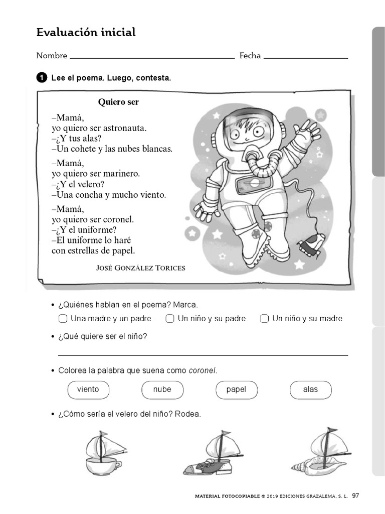 Comprension Lectora Para 3 Primaria Pdf Mecánica Del Lenguaje