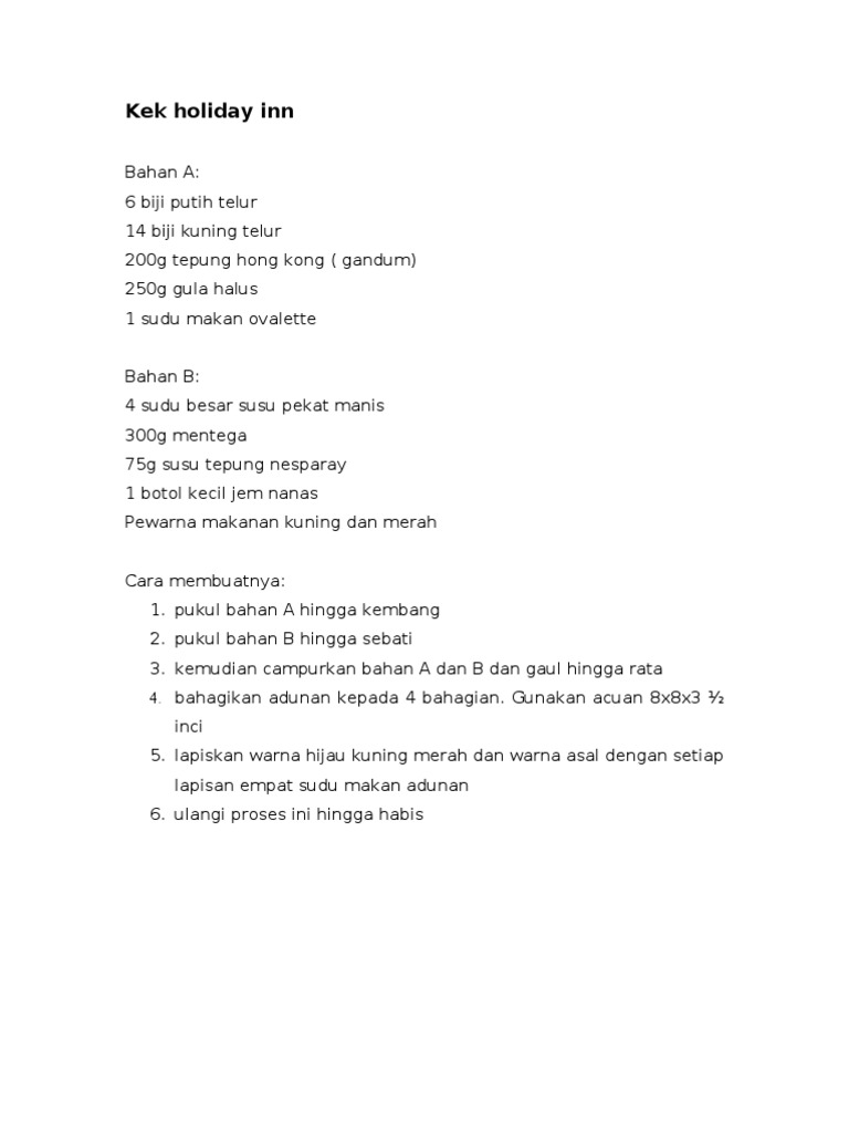 Mommy Ryan Kitchen Kek Lapis Holiday Inn Mommy Ryan