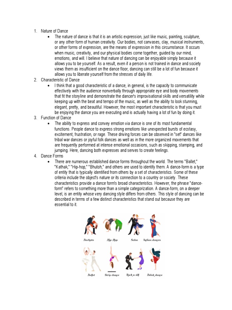 Nature of Dance PDF Dances Emotions