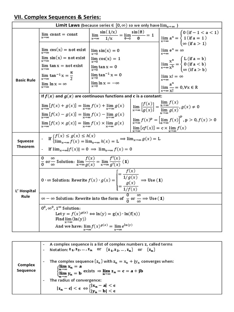 Chap 1 Complex Series | PDF