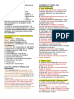 MIDTERM LEC 1 & 2: Duties and Responsibilities of Radiology Department Personnel