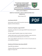 Notula Rapat Perdana HMJ-PP 2022 - 08 Januari 2022