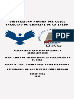 Linea de Tiempo Sobre La Corrupcion en El Peru