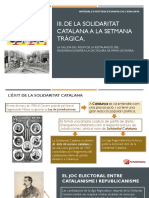 De La Solidaritat Catalana A La Setmana Tràgica.