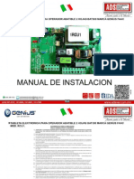 Tableta Electronica para Operador Abatible 2 Hojas Bat300 Marca Genius Faac Mod. Rcu1