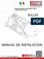 Operador Electromecanico Abatible Enterrado 2.5MTS 24VDC 115vac Marca Genius Mod. Roller