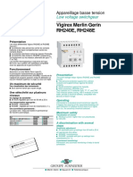 Vigirex Merlin Gerin RH240E, RH248E: Low Voltage Switchgear