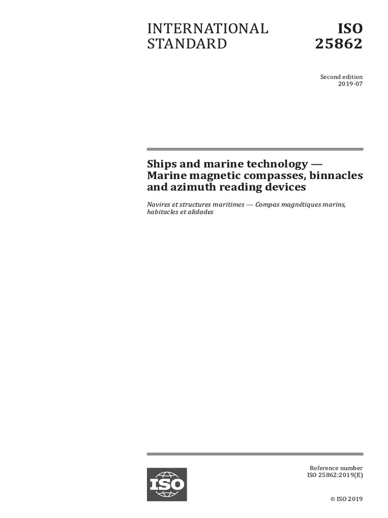 Iso 25862-2019 | PDF | Compass | International Organization For ...