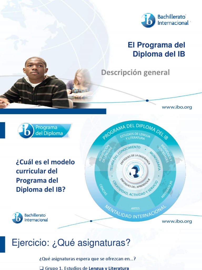 Asignaturas y Evaluación del IB Diploma | PDF | Cognición | Aprendizaje
