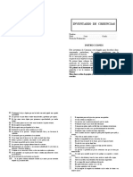 CUESTIONARIO Y PROTOCOLO Psicometria