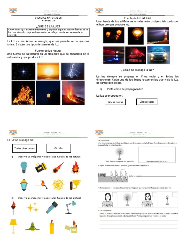 Características y Propagación de la Luz | PDF | Ligero | Radiación