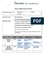 Year 9 - 9acc - 10 Revision Guide