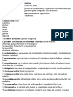 Clasificación de Parásitos