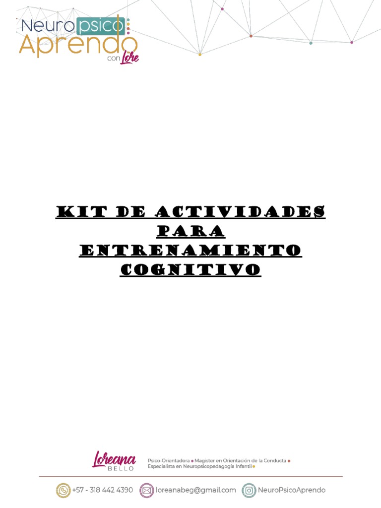 Kit de Actividades para Entrenamiento Cognitivo | PDF | Cerebro ...
