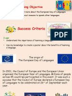 European Day of Languages - Benefits of Learning A Language