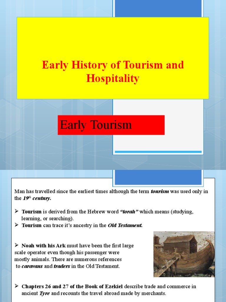 Early History Of Tourism Pdf