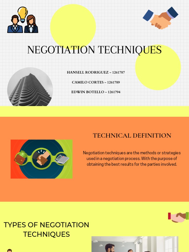 A COMPLETE GUIDE TO NEGOTIATION TECHNIQUES intelligence overview