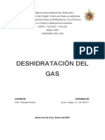 Deshidratacion Del Gas
