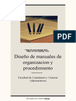 Diseño de Manuales Organización y Procedimientos