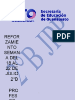 Semana de Reforzamiento Del 18 de Julio Al 22 de Julio