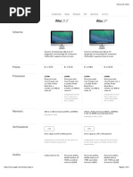Apple - iMac - Specifiche tecniche