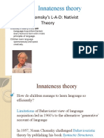 Innateness Theory