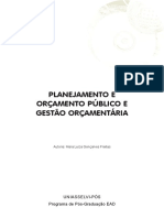 Planejamento e Orçamento Público e Gestão Orçamentária