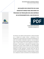 Aplicação dos conceitos do Lean Manufacturing em empresa de eletrodomésticos