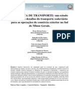 Logística de Transporte: Um Estudo de Caso Dos Desafios Do Transporte Rodoviário para As Operações de Comércio Exterior No Sul de Minas Gerais