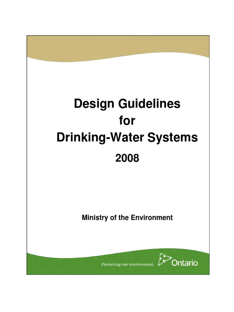 Drinking Water System Design PDF Water Purification Drinking Water