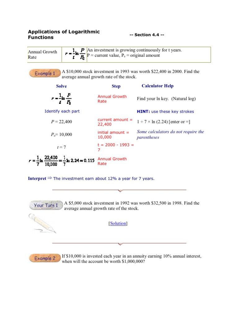 Applications of logarithmic functions unduh gratis pdf logarithm