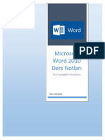 Microsoft Word 2010 Ders Notlari