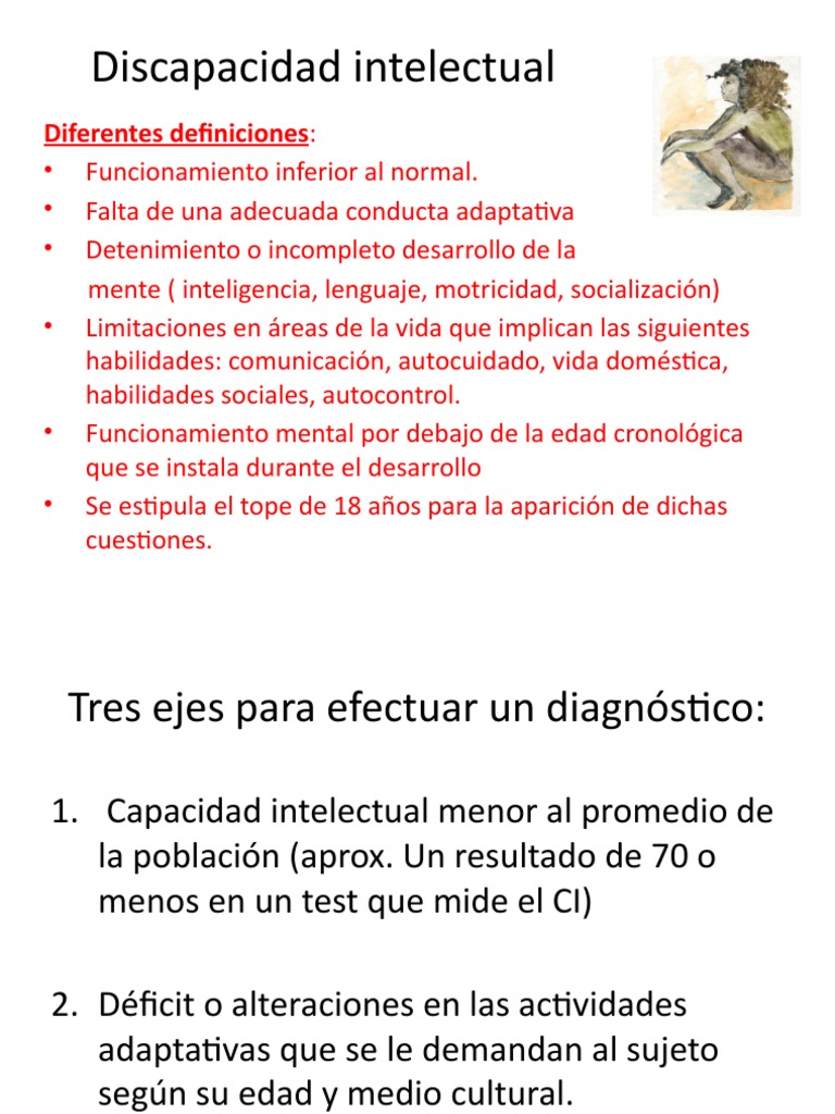 Diagnóstico y factores de discapacidad intelectual | PDF | Discapacidad ...
