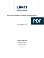 Factores Estresores y Estrategias de Afrontamiento Utilizadas Por Los Docentes.