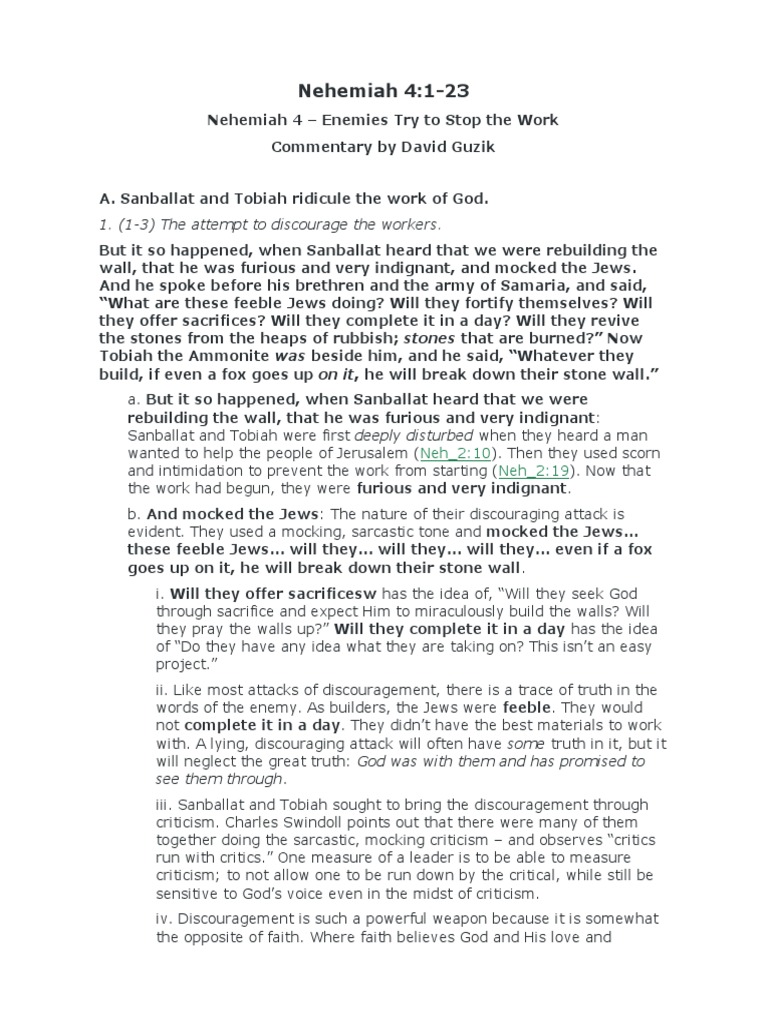 ENDURING WORD BIBLE COMMENTARY NEHEMIAH CHAPTER 1 intelligence overview
