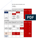 Structura Anului Școlar 2022 - 2023