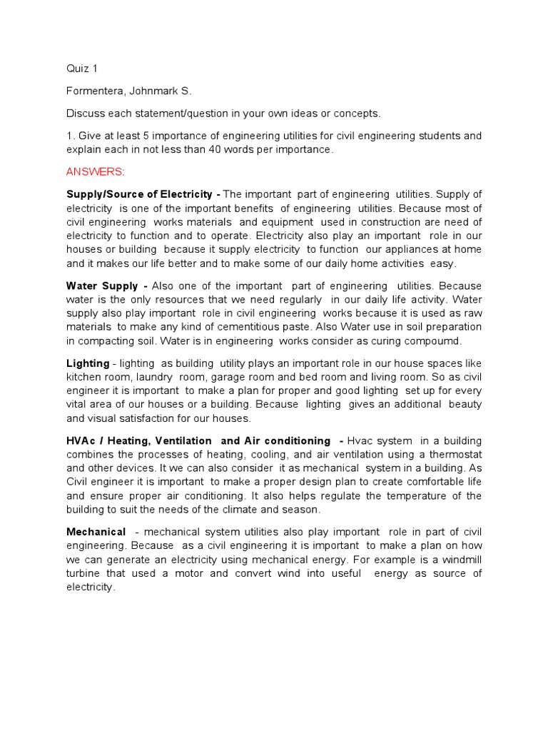 Quiz 1 PDF Electrical Wiring Electrical Connector
