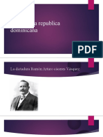 La segunda republica dominicana y las dictaduras de Cáceres y Trujillo