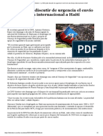 La ONU pide discutir de urgencia el envío de una fuerza internacional a Haití