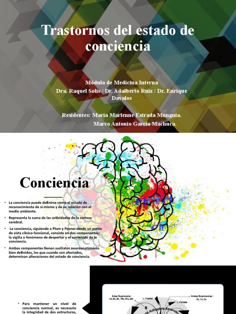 Trastornos Del Estado de Conciencia | PDF | Conciencia | Coma